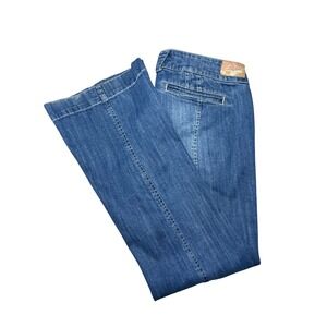 Tyte Jeans Womens Size 11 Bootcut Blue Denim Distressed Flare Jeans